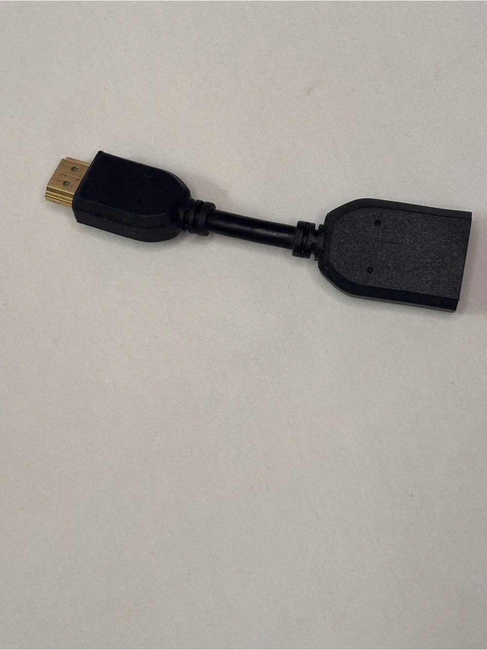 Black HDMI Male to Female Short Adapter Cable